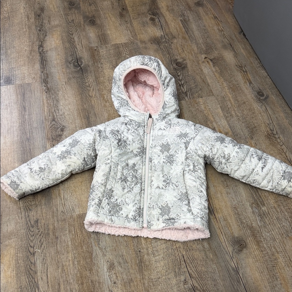 The North Face Kids Puffer Jacket with Pink Lining